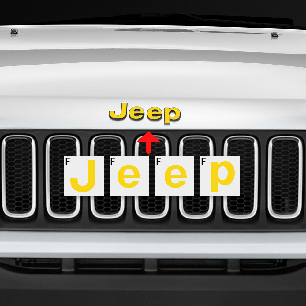 Jeep Renegade 2015 - 2020 Ön Ve Arka Amblem için IPG Dekoratif Koruyucu Logo Sticker Etiket Aksesuar Vinil