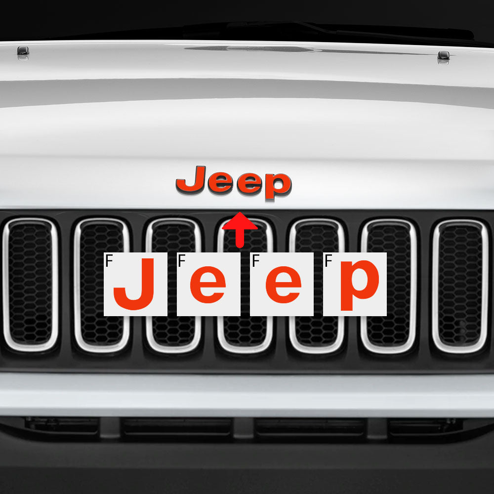Jeep Renegade 2015 - 2020 Ön Ve Arka Amblem için IPG Dekoratif Koruyucu Logo Sticker Etiket Aksesuar Vinil