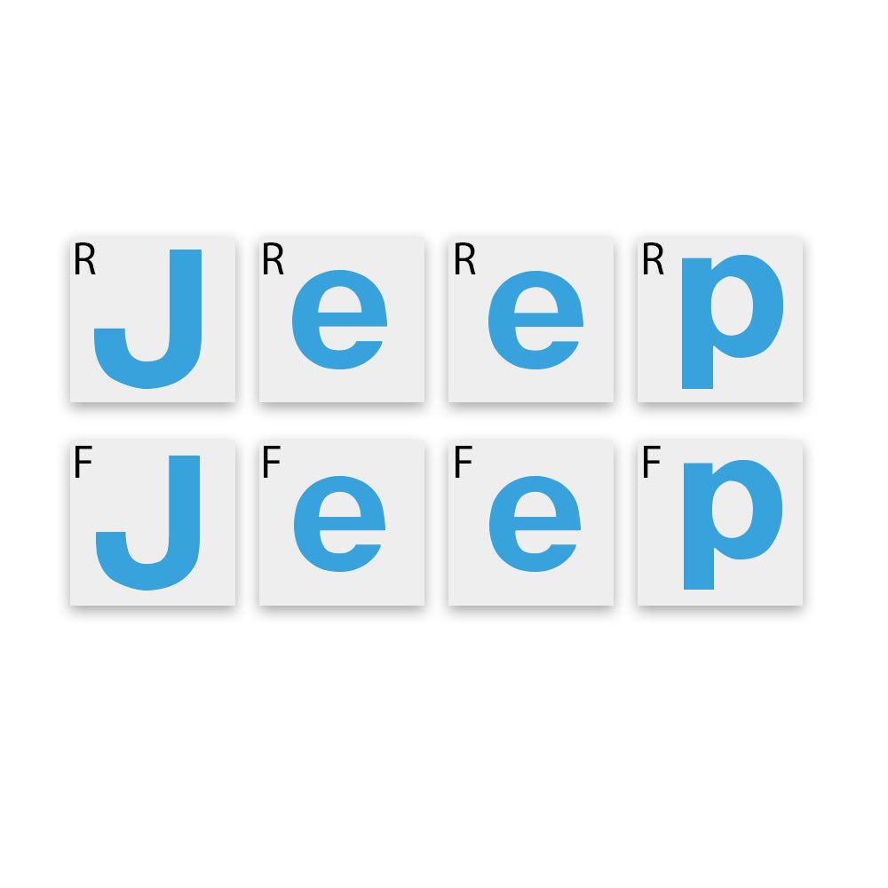 Jeep Renegade 2015 - 2020 Ön Ve Arka Amblem için IPG Dekoratif Koruyucu Logo Sticker Etiket Aksesuar Vinil