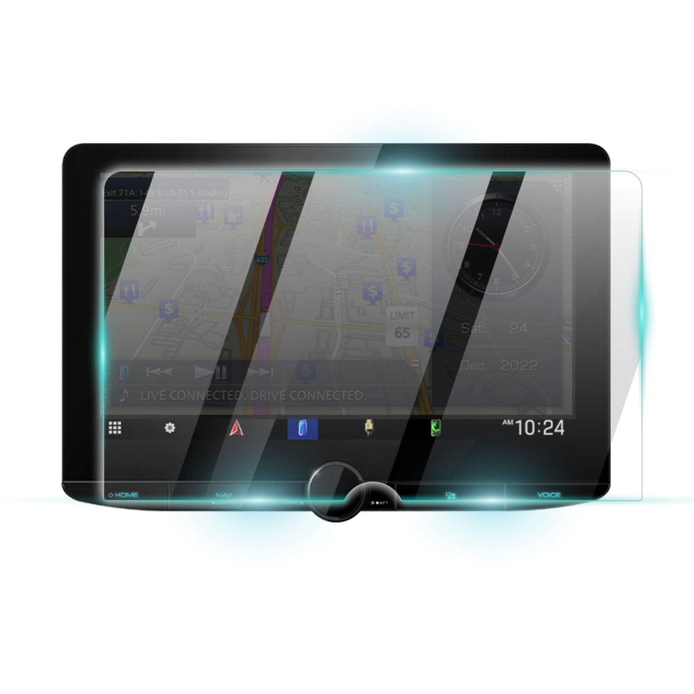 Kenwood DNR1008RVS / DMX1037S / DMX1057XR Dijital Medya 10.1" inç Dokunmatik Multimedya Ekran için 9H Nano IPG ProActive Ekran Koruyucu