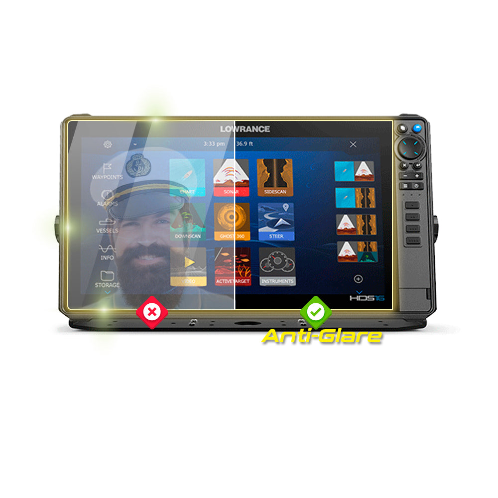 LOWRANCE HDS PRO 16" inç Balık Bulucu & Harita Çizer Sonar Radar Harita Dönüştürücü Ekranı için IPG Anti-Glare Yansıma Önleyici Ekran Koruyucu