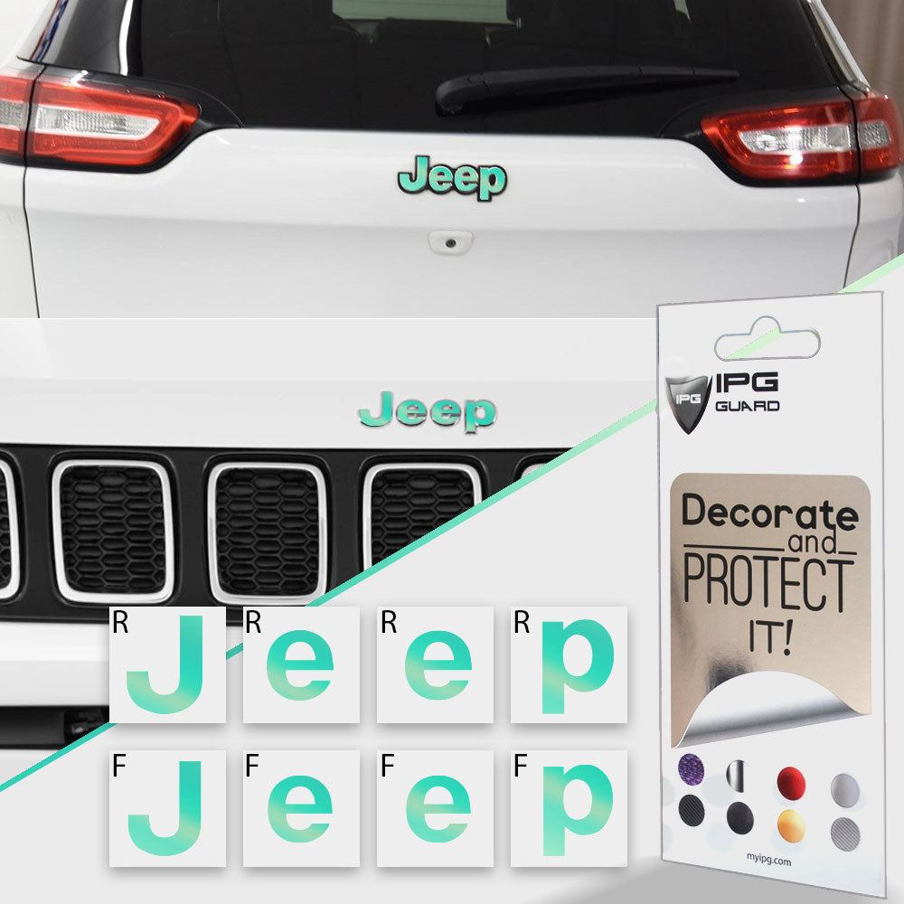 Jeep Compass MP 2017-2019 Ön ve Arka Amblem için IPG Dekoratif Koruyucu Logo Sticker Etiket Aksesuar Vinil