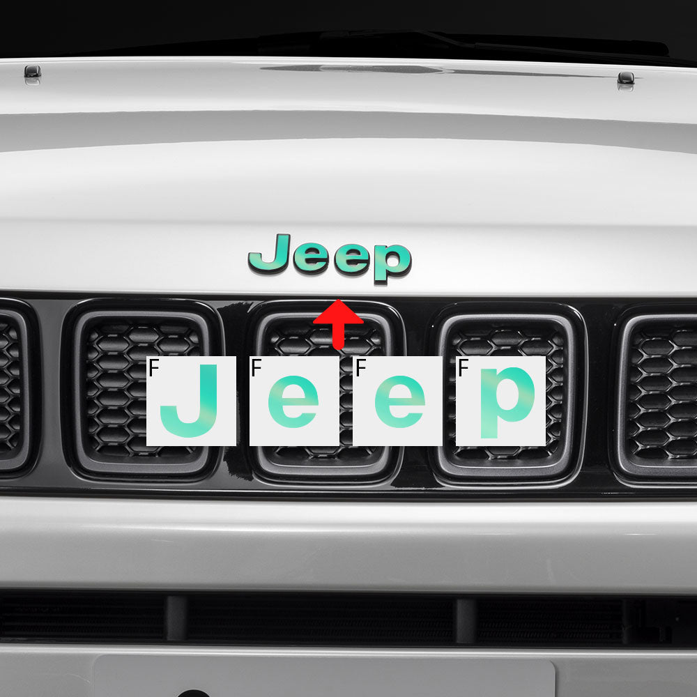 Jeep Compass MP 2017-2019 Ön ve Arka Amblem için IPG Dekoratif Koruyucu Logo Sticker Etiket Aksesuar Vinil