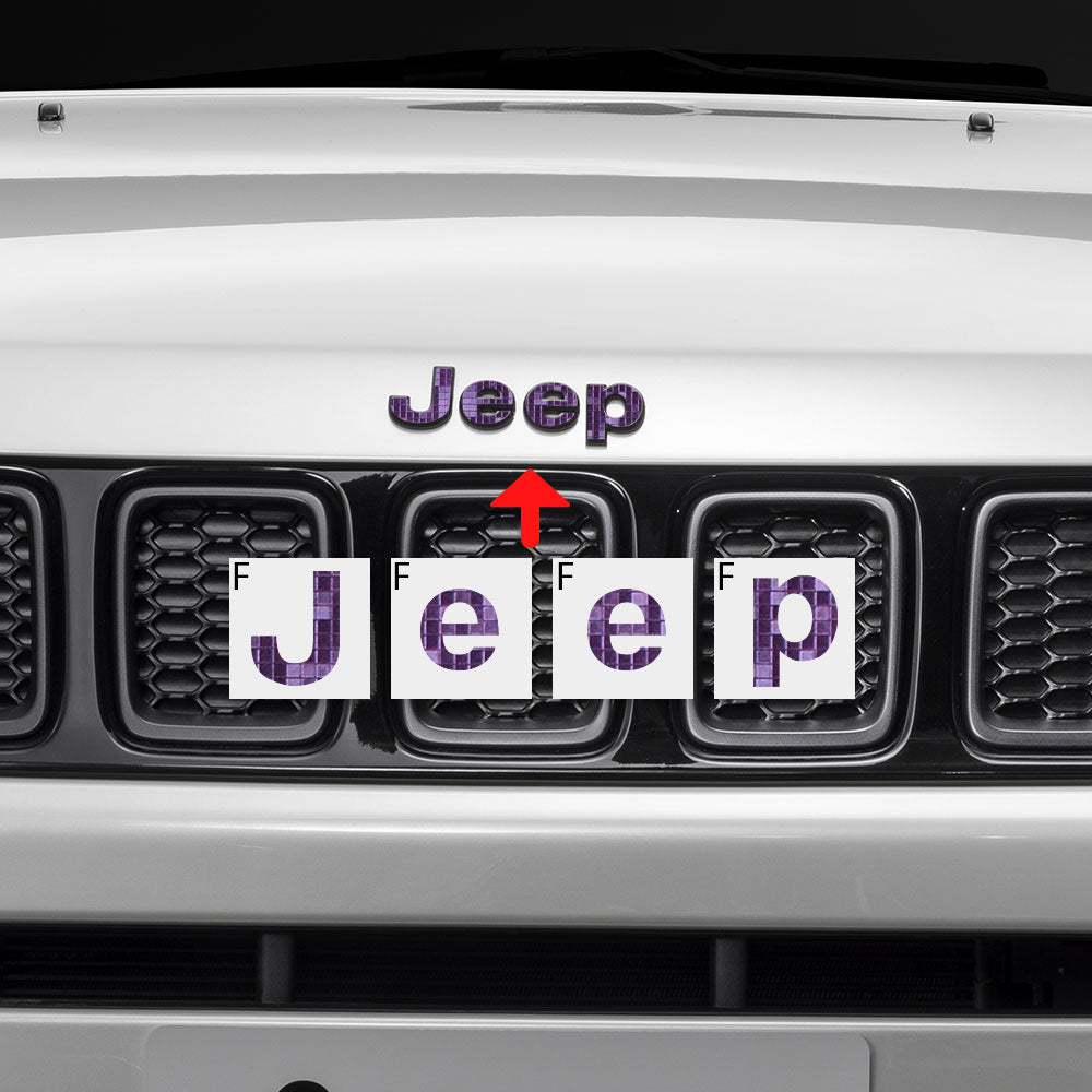 Jeep Compass MP 2017-2019 Ön ve Arka Amblem için IPG Dekoratif Koruyucu Logo Sticker Etiket Aksesuar Vinil