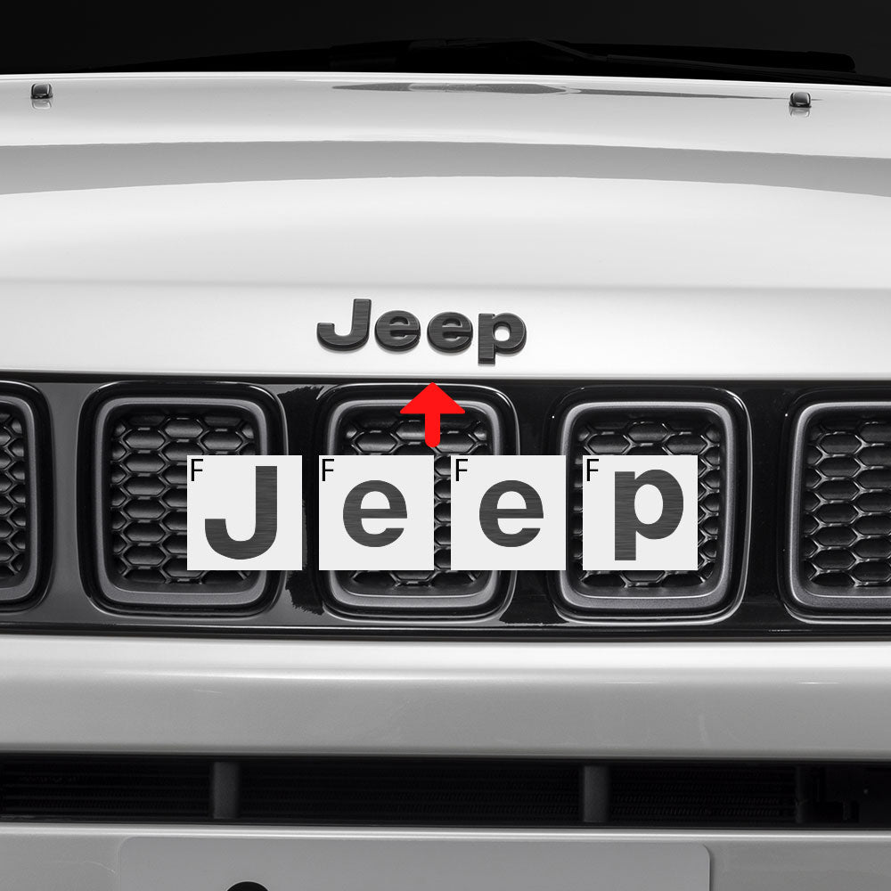 Jeep Compass MP 2017-2019 Ön ve Arka Amblem için IPG Dekoratif Koruyucu Logo Sticker Etiket Aksesuar Vinil