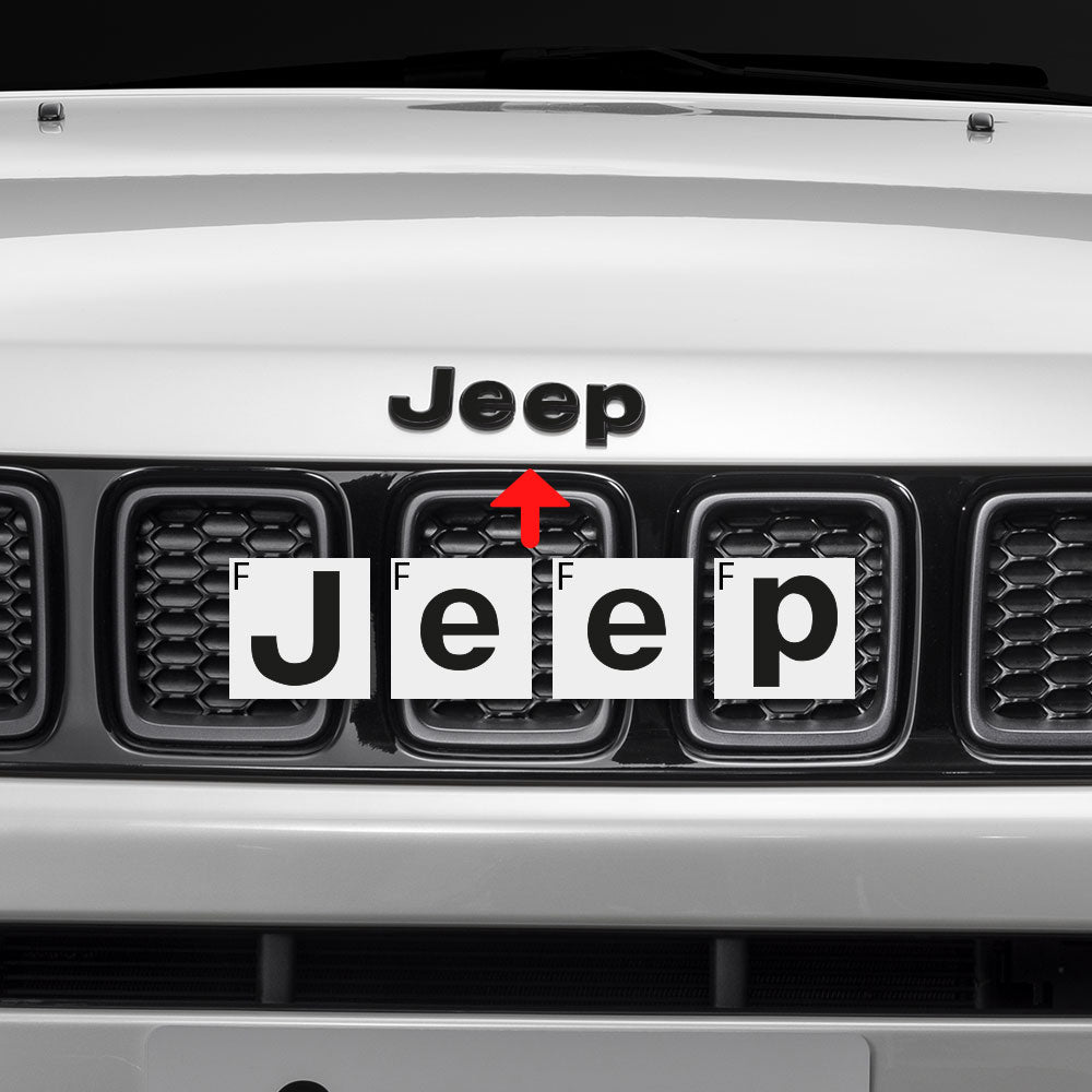 Jeep Compass MP 2017-2019 Ön ve Arka Amblem için IPG Dekoratif Koruyucu Logo Sticker Etiket Aksesuar Vinil