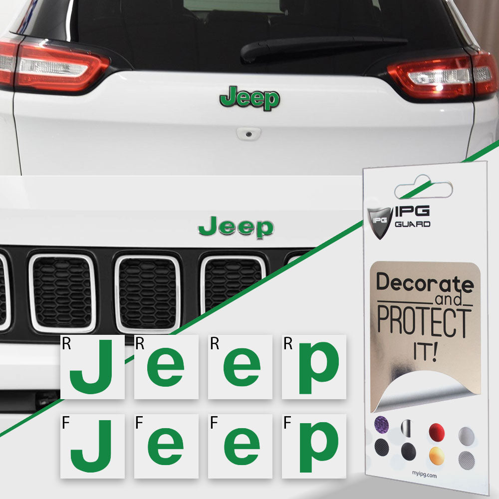 Jeep Compass MP 2017-2019 Ön ve Arka Amblem için IPG Dekoratif Koruyucu Logo Sticker Etiket Aksesuar Vinil