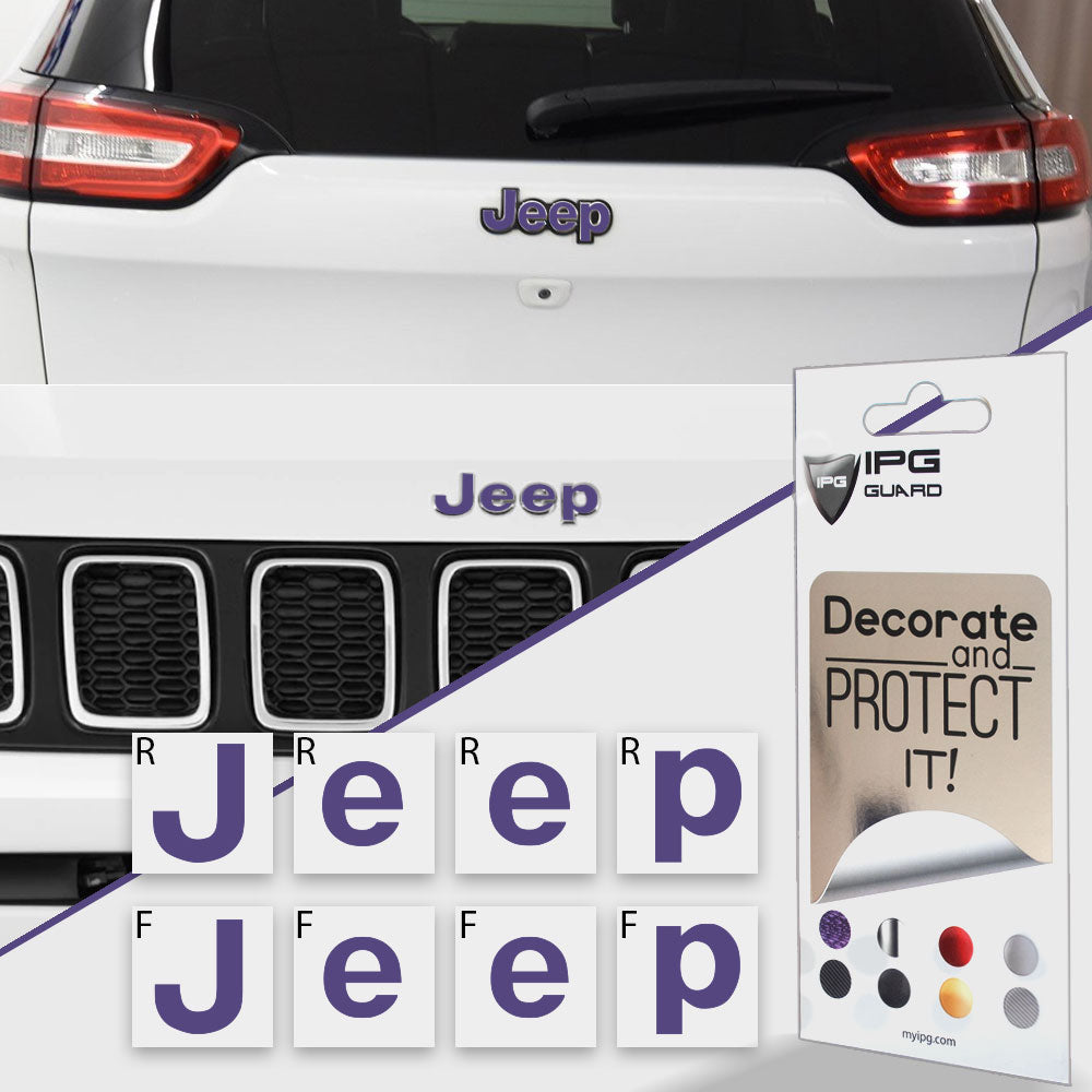 Jeep Compass MP 2017-2019 Ön ve Arka Amblem için IPG Dekoratif Koruyucu Logo Sticker Etiket Aksesuar Vinil