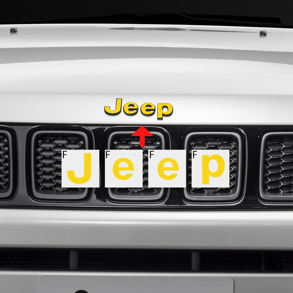 Jeep Compass MP 2017-2019 Ön ve Arka Amblem için IPG Dekoratif Koruyucu Logo Sticker Etiket Aksesuar Vinil