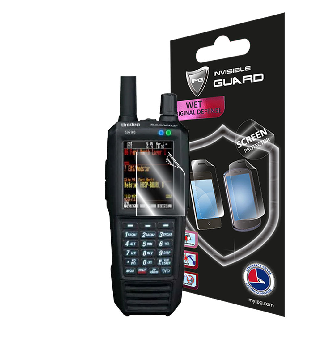 IPG Original for Uniden SDS100 Digital Handheld Police Scanner SCREEN Protector (2 Units) (Hydrogel)