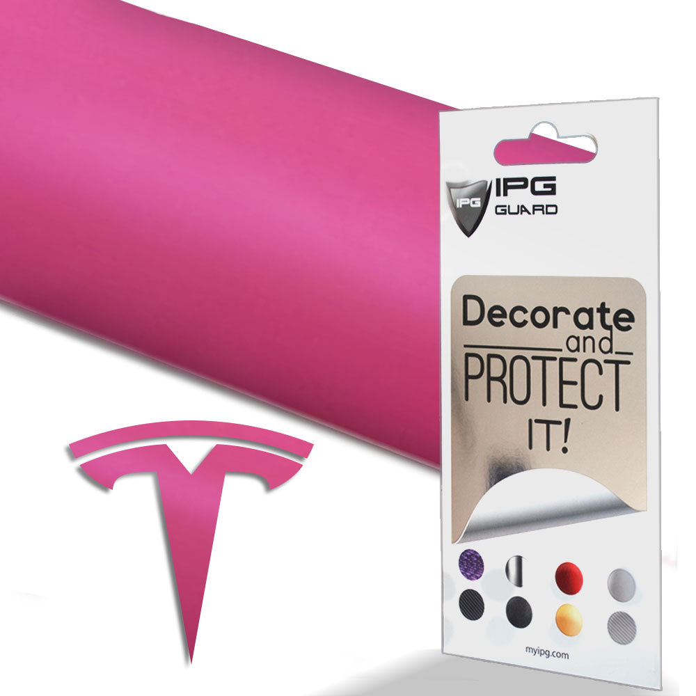Tesla Model 3 için IPG Dekoratif Koruyucu Amblem Sticker Etiket Aksesuar Vinil (9 Logo Set)