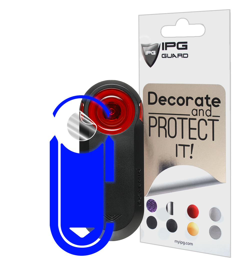 IPG Decorative for Garmin Varia RTL515-Cycling Rearview Radar 4 Sets Screen Protector & 4 Sets Decals Decorative Accessories Stickers Protector (Reflective Series)