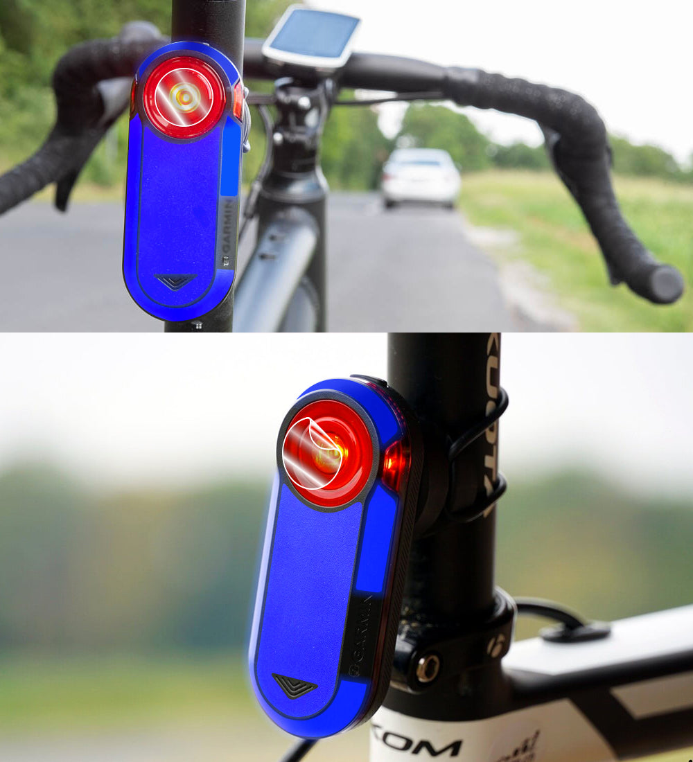 IPG Decorative for Garmin Varia RTL515-Cycling Rearview Radar 4 Sets Screen Protector & 4 Sets Decals Decorative Accessories Stickers Protector (Reflective Series)