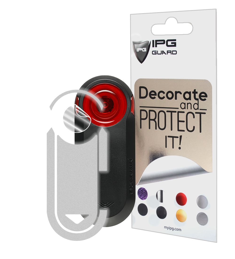 IPG Decorative for Garmin Varia RTL515-Cycling Rearview Radar 4 Sets Screen Protector & 4 Sets Decals Decorative Accessories Stickers Protector (Reflective Series)