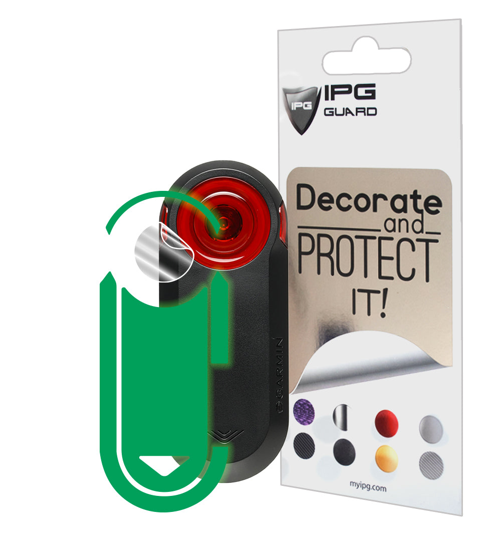 IPG Decorative for Garmin Varia RTL515-Cycling Rearview Radar 4 Sets Screen Protector & 4 Sets Decals Decorative Accessories Stickers Protector (Reflective Series)