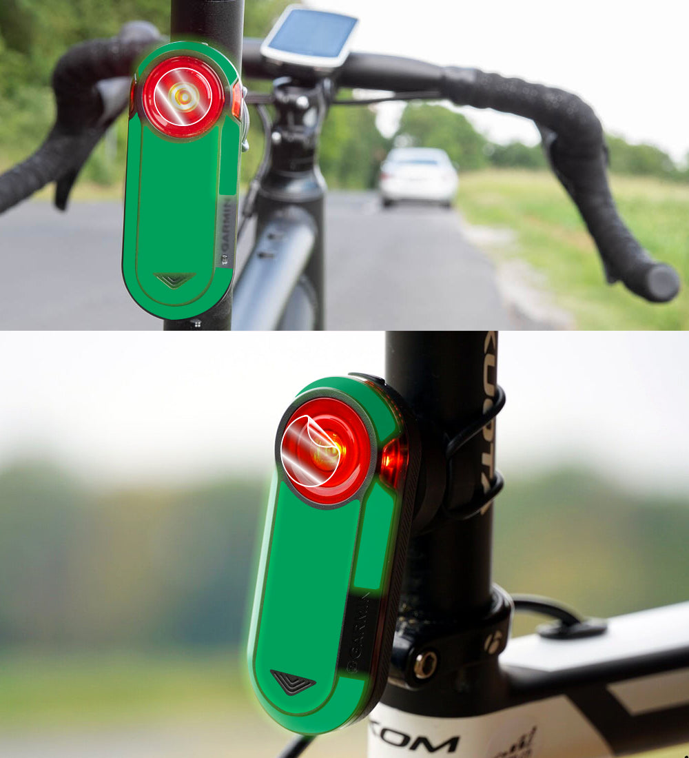 IPG Decorative for Garmin Varia RTL515-Cycling Rearview Radar 4 Sets Screen Protector & 4 Sets Decals Decorative Accessories Stickers Protector (Reflective Series)