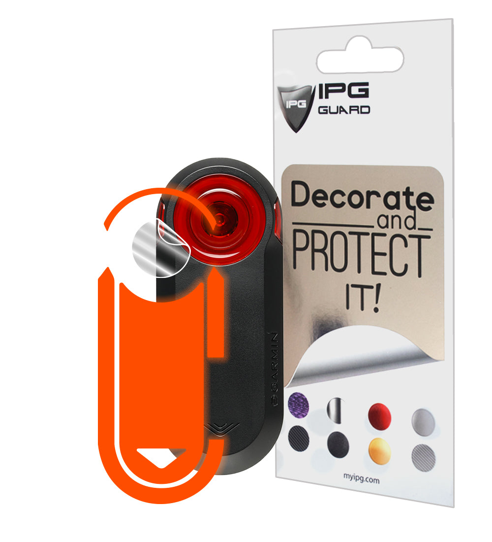 IPG Decorative for Garmin Varia RTL515-Cycling Rearview Radar 4 Sets Screen Protector & 4 Sets Decals Decorative Accessories Stickers Protector (Reflective Series)