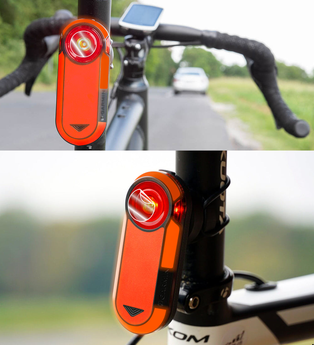 IPG Decorative for Garmin Varia RTL515-Cycling Rearview Radar 4 Sets Screen Protector & 4 Sets Decals Decorative Accessories Stickers Protector (Reflective Series)