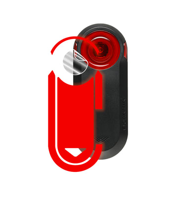 Garmin Varia RTL515 Bisiklet Arka Radar için (4 Set - Hidrojel Ekran Koruyucu / 4 Set - Dekoratif Sticker Etiket) IPG Dekoratif Aksesuar Vinil (Reflektif Serisi)