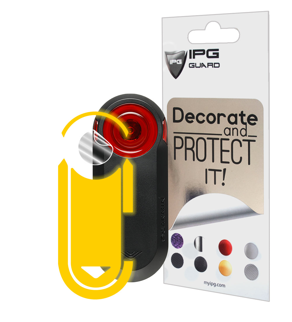 IPG Decorative for Garmin Varia RTL515-Cycling Rearview Radar 4 Sets Screen Protector & 4 Sets Decals Decorative Accessories Stickers Protector (Reflective Series)