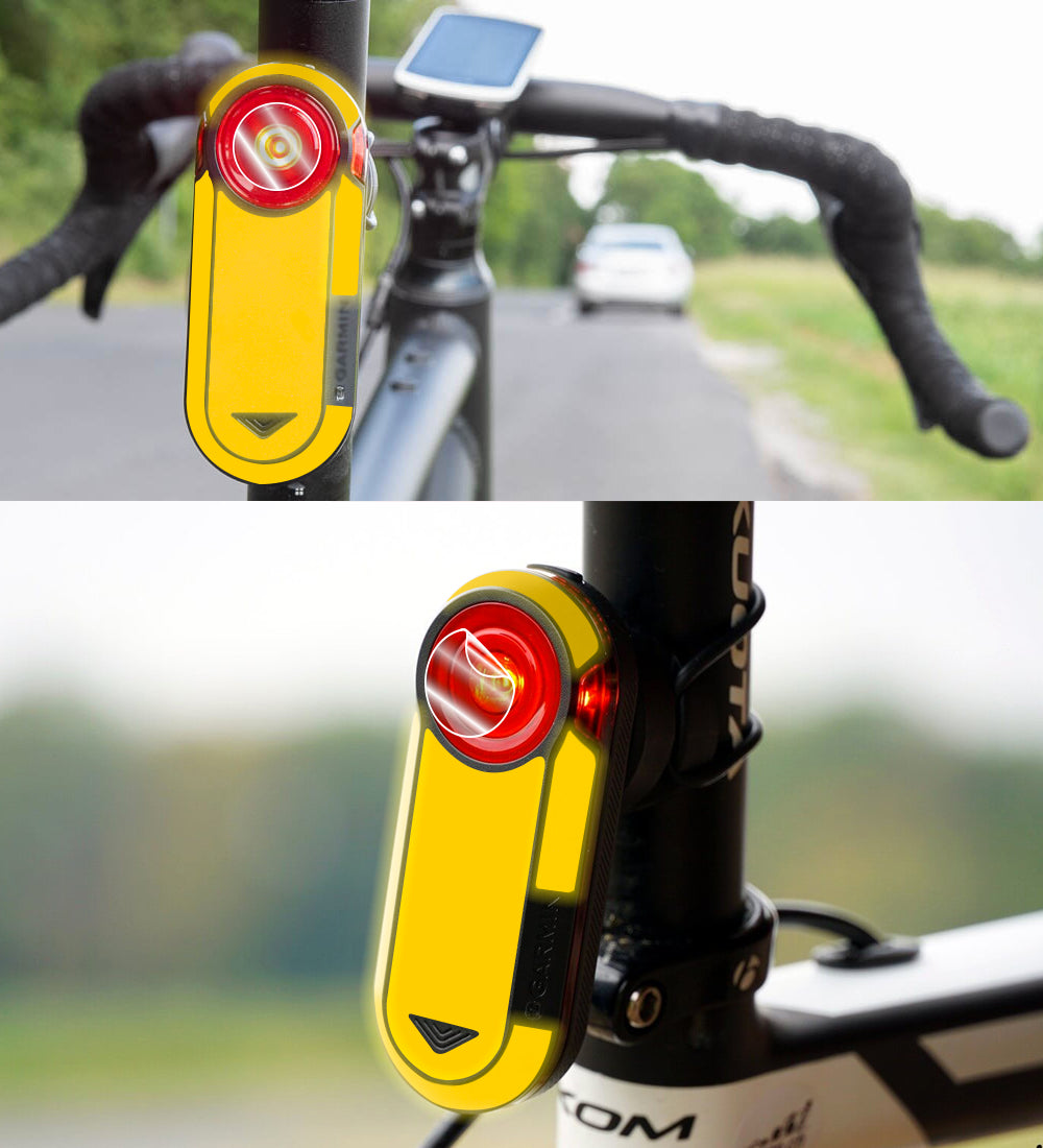 IPG Decorative for Garmin Varia RTL515-Cycling Rearview Radar 4 Sets Screen Protector & 4 Sets Decals Decorative Accessories Stickers Protector (Reflective Series)