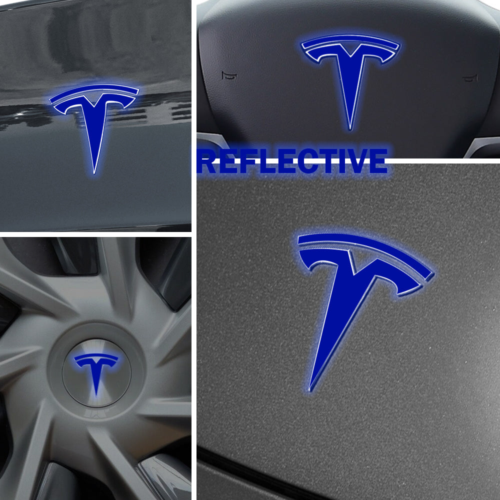 IPG Decorative for Tesla Model Y Decal Sticker (8 Logo Set) Protector (Reflective Series)