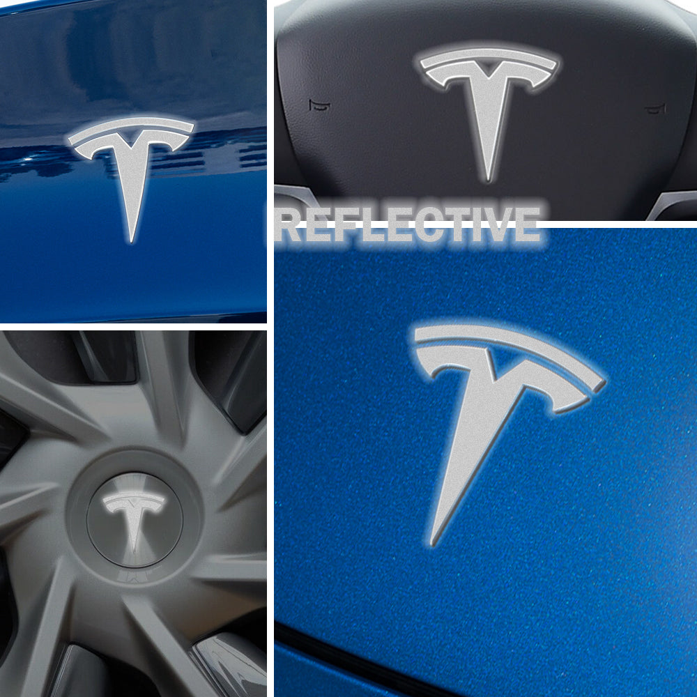 IPG Decorative for Tesla Model Y Decal Sticker (8 Logo Set) Protector (Reflective Series)