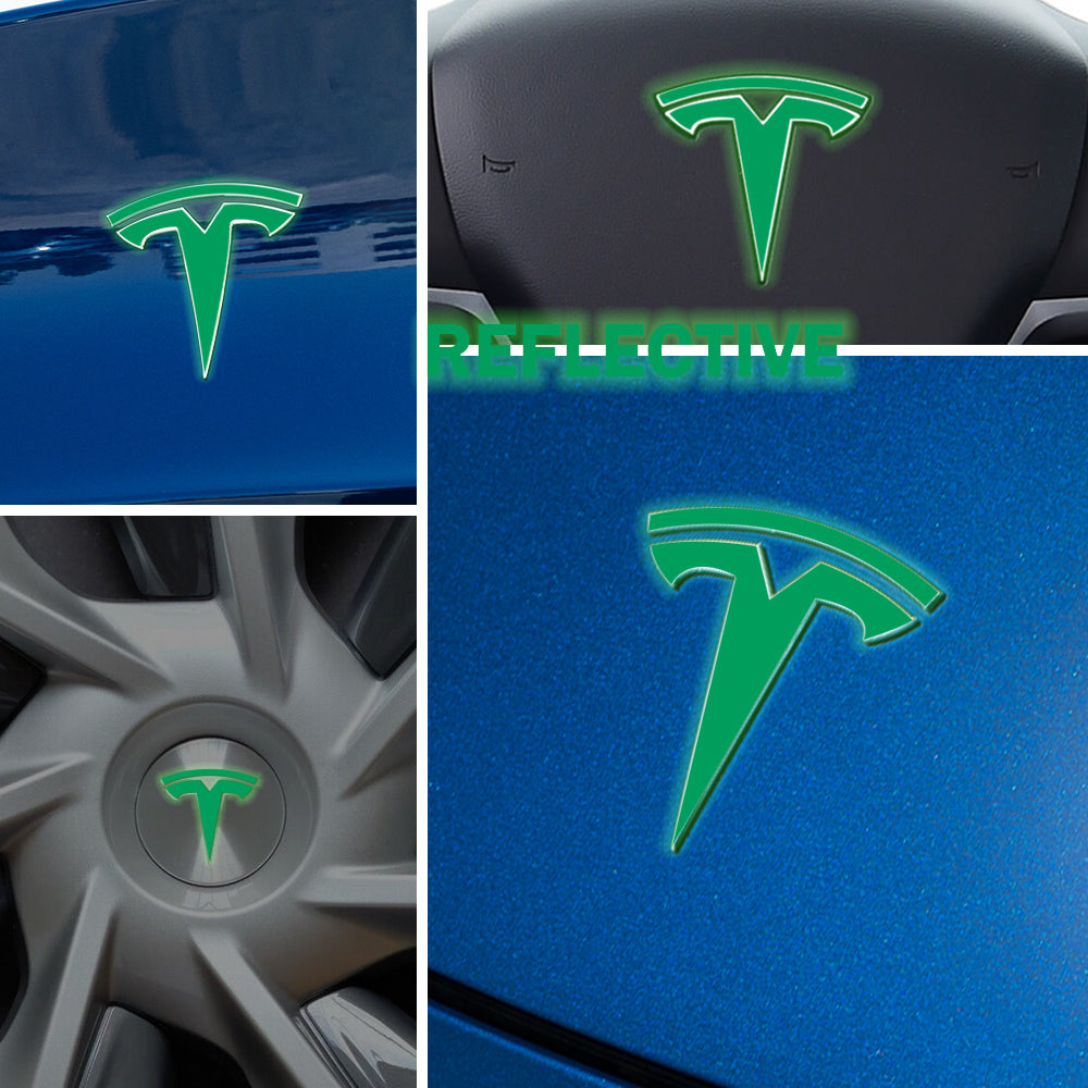 IPG Decorative for Tesla Model Y Decal Sticker (8 Logo Set) Protector (Reflective Series)