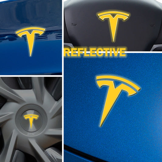 IPG Decorative for Tesla Model Y Decal Sticker (8 Logo Set) Protector (Reflective Series)