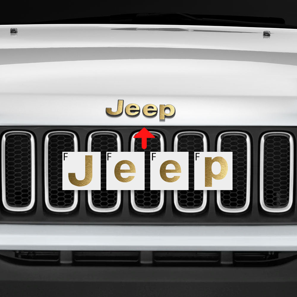 Jeep Renegade 2015 - 2020 Ön Ve Arka Amblem için IPG Dekoratif Koruyucu Logo Sticker Etiket Aksesuar Vinil