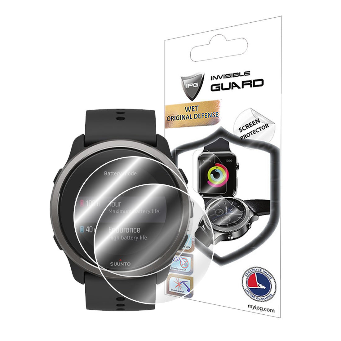 IPG Original for SUUNTO 5 Peak GPS Watch SCREEN Protector (2 Units) (Hydrogel)