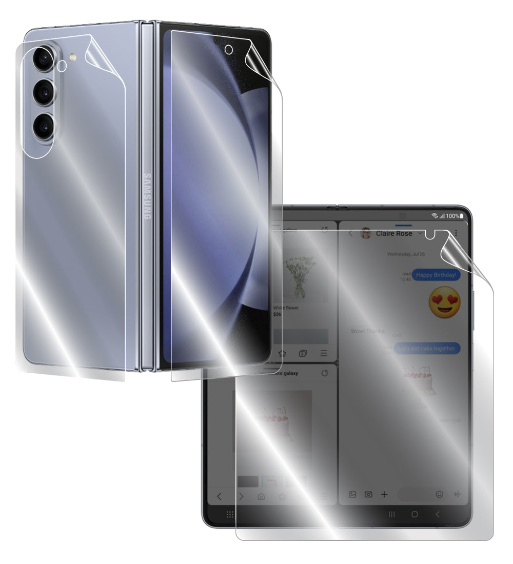 IPG Orijinal Samsung Galaxy Z FOLD 2 / FOLD 3 / FOLD 4 / FOLD 5 (Dahili - Harici Ekran) TAM KASA Koruyucu (Hidrojel)