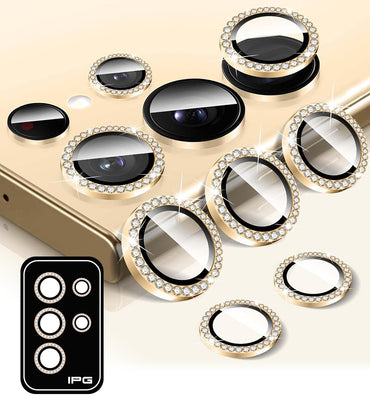 IPG ProLens Samsung Galaxy S25 Ultra için Elmas - Taşlı Kamera Lens Koruyucu (4 Farklı Renk Seçeneğiyle)