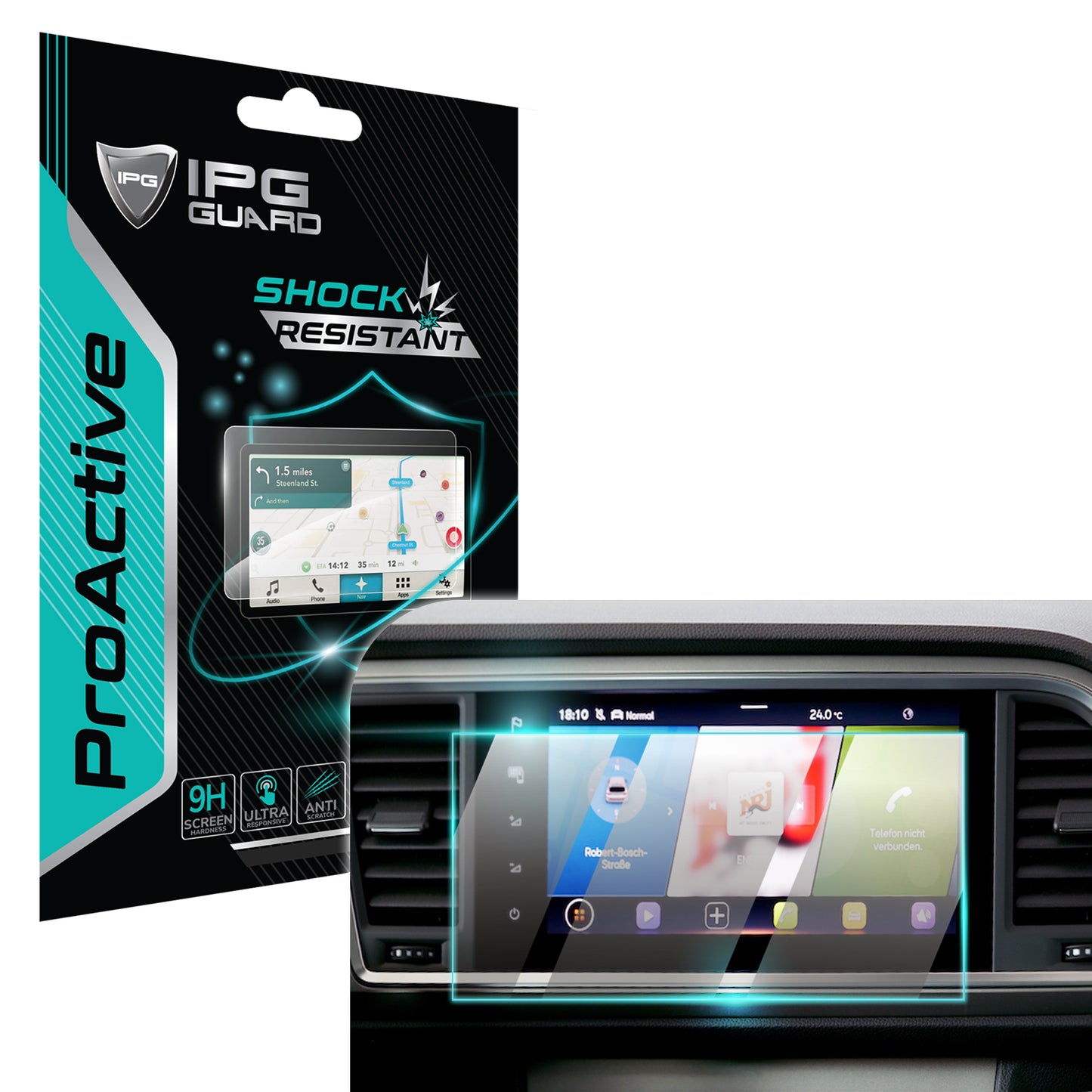 IPG ProActive for SEAT ATECA (Facelift) 8.25" Inch Navigation - GPS SCREEN Protector