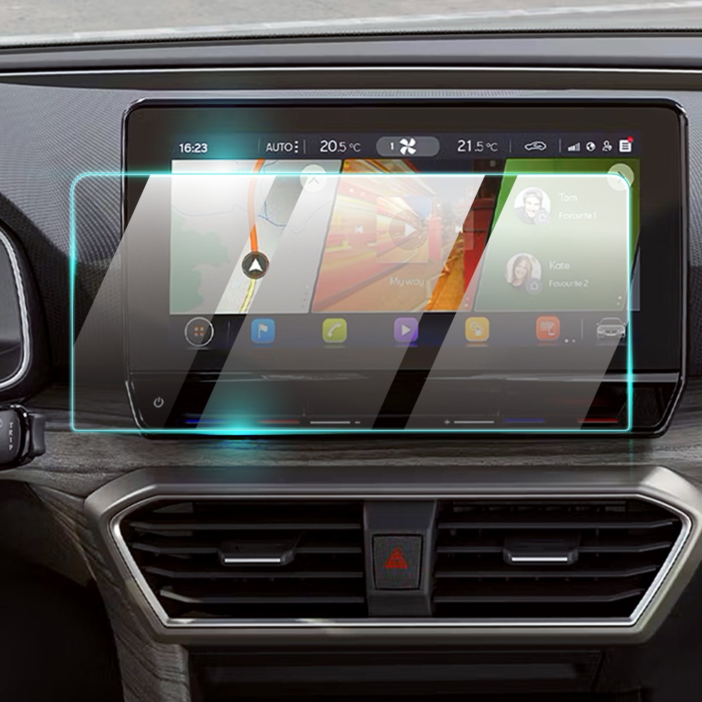 SEAT LEON FR 2022-2025 10" inç Navigasyon - GPS için 9H Nano IPG ProActive Ekran Koruyucu