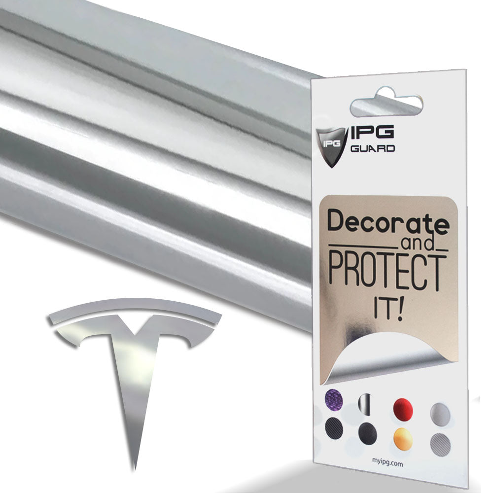 Tesla Model 3 için IPG Dekoratif Koruyucu Amblem Sticker Etiket Aksesuar Vinil (9 Logo Set)