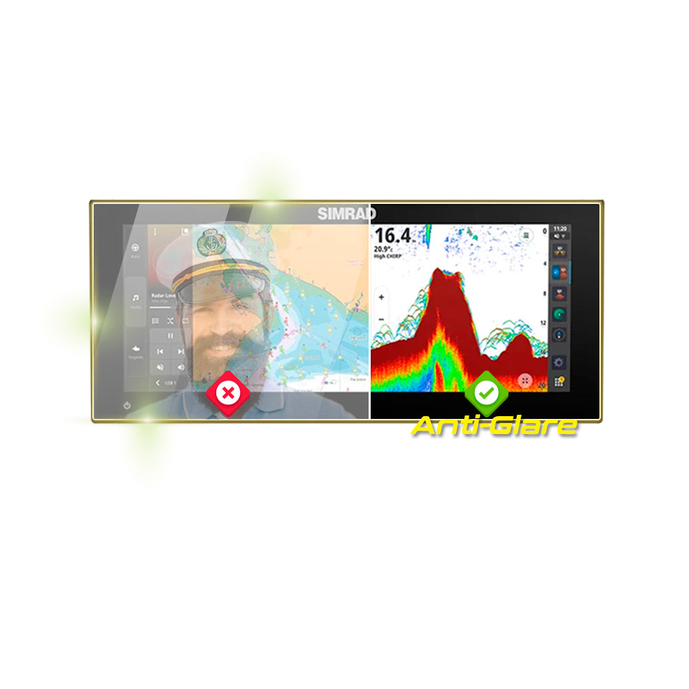 Simrad NSX ULTRAWIDE 3012UW 12" inç Balık Bulucu & Harita Çizer Sonar Radar Harita Dönüştürücü Ekranı için IPG Anti-Glare Yansıma Önleyici Ekran Koruyucu