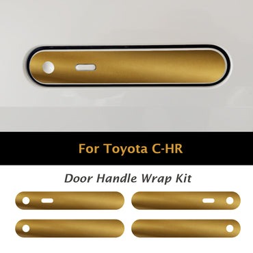 TOYOTA 2024 C-HR HYBRID PASSION / X-SPORT / X-STYLE Kapı Kolu için IPG Dekoratif Koruyucu Logo Amblem Sticker Etiket Aksesuar Vinil (4 Set)