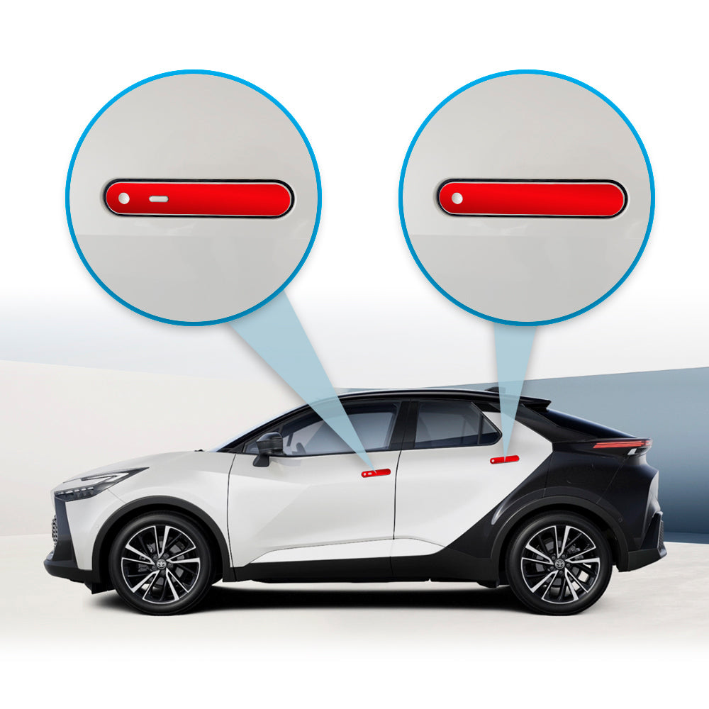 IPG Decorative for TOYOTA 2024 C-HR HYBRID PASSION/X-SPORT/X-STYLE Door Handle Decal Sticker Wrap Kit (Set of 4) Protector