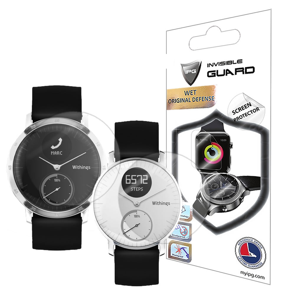 Withings STEEL HR (Kasa Boyu: 36-40MM) Saat için IPG Orijinal Ekran Koruyucu (2 Adet) (Hidrojel)