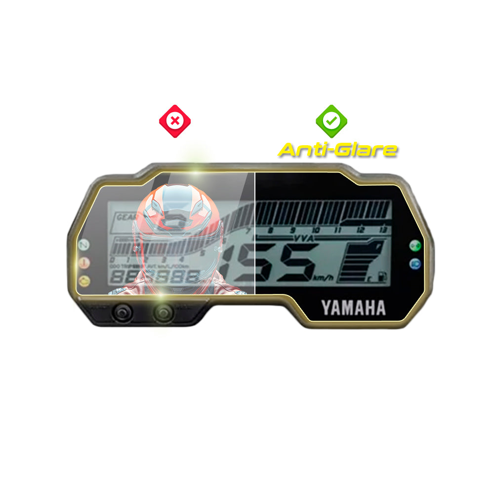 Yamaha 2018 R15 V3 / MT15 - 2020 MT 125 Motor Navigasyon Hız Göstergesi Gösterge Paneli için IPG Anti-Glare Yansıma Önleyici Ekran Koruyucu