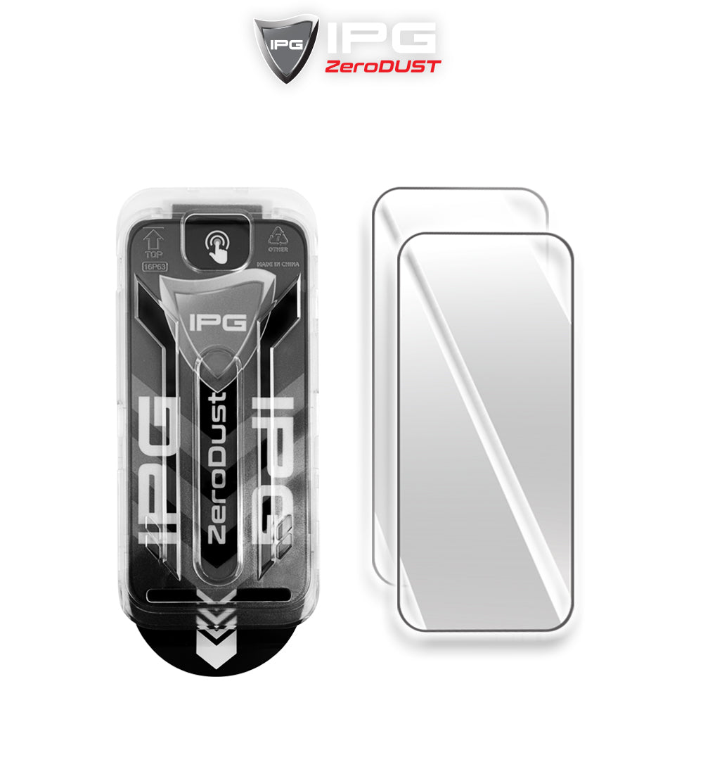 IPG ZeroDust - Apple iPhone 16 için Otomatik Toz Temizleyici EKRAN Koruyucu (2 Adet) (Temperli Cam)