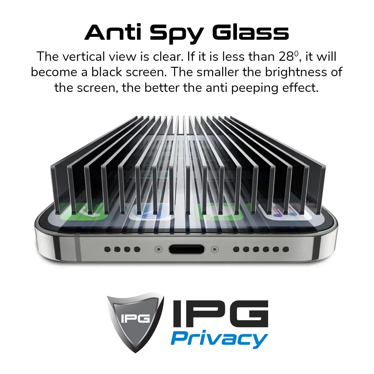 Apple iPhone Air Ekranı için IPG Privacy Hayalet Ekran Koruyucu