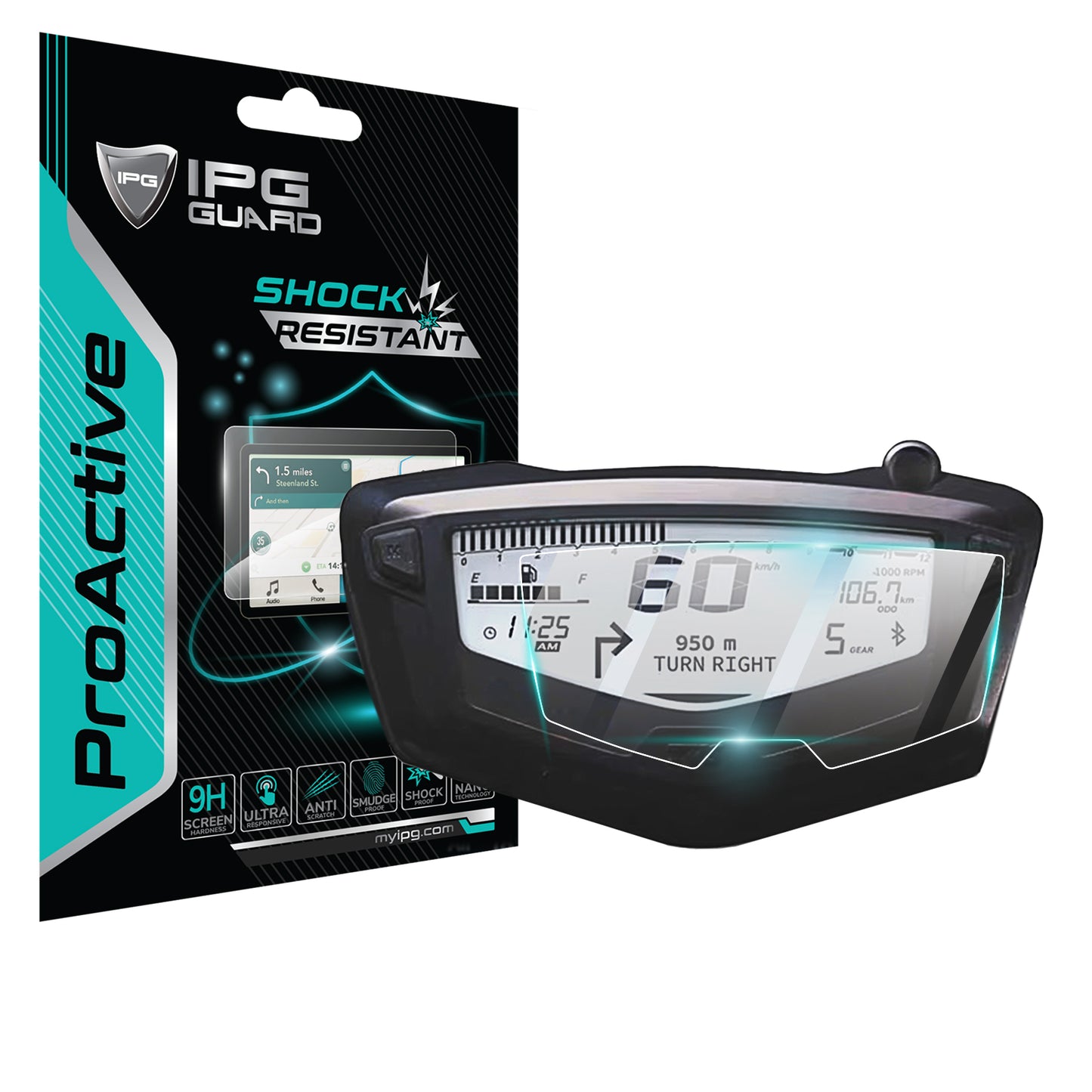 IPG ProActive for TVS Apache RTR200 2019-2024 Motorcycle Dashboard Cluster Speedometer Display Screen Protector