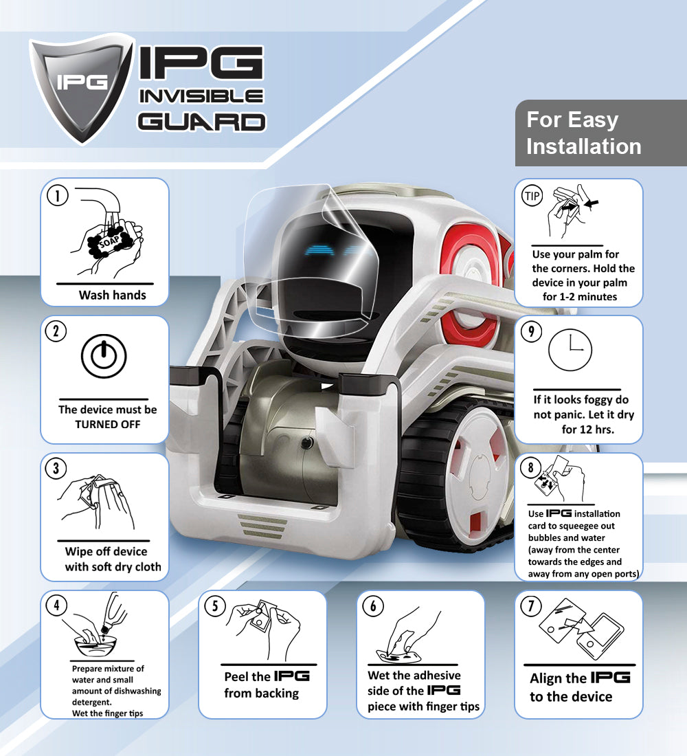 Rux AI Robot Yüzü için IPG Orijinal EKRAN Koruyucusu (Hidrojel)