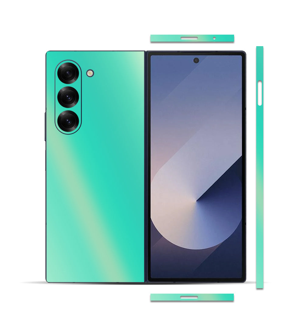 Samsung Galaxy Z Fold 6 için IPG Dekoratif Karbon Fiber Vinil Ön, Arka ve Yanlar Tam Koruma