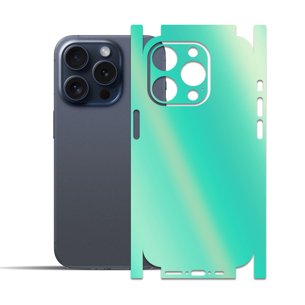 Apple iPhone 15 Pro - 15 Pro Max için IPG Dekoratif Karbon Fiber Vinil Ön, Arka ve Yanlar Tam Koruma