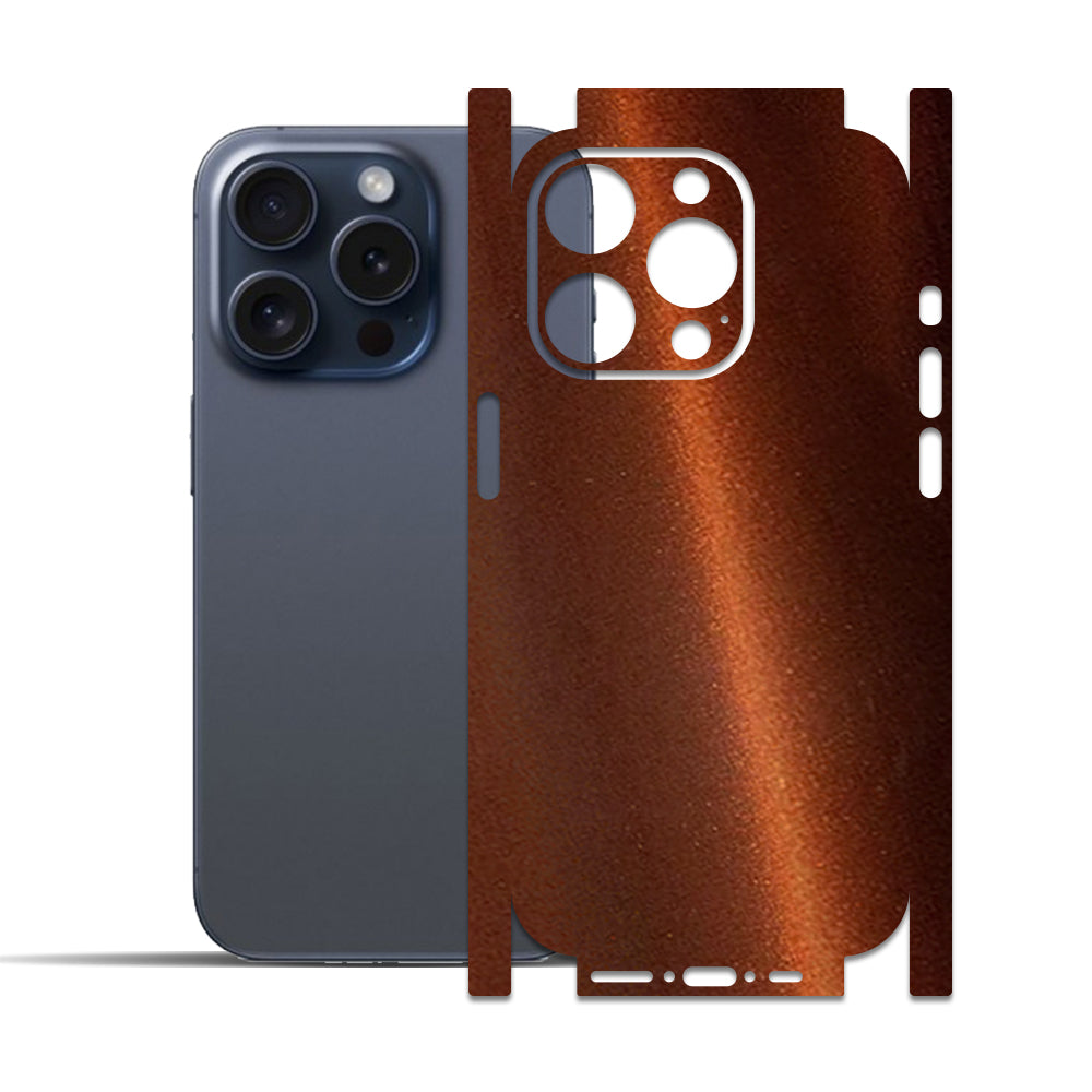 Apple iPhone 15 Pro - 15 Pro Max için IPG Dekoratif Karbon Fiber Vinil Ön, Arka ve Yanlar Tam Koruma