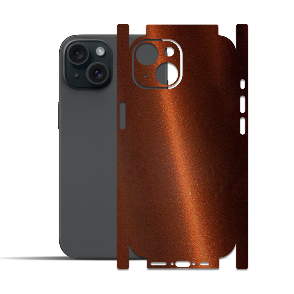 Apple iPhone 15 - 15 Plus için IPG Dekoratif Karbon Fiber Vinil Ön, Arka ve Yanlar Tam Koruma