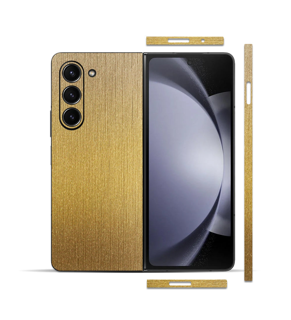 Samsung Galaxy Z Fold 5 için IPG Dekoratif Karbon Fiber Vinil Ön, Arka ve Yanlar Tam Koruma
